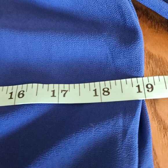 Deep Blue Women’s M Cold-Shoulder Stretch Party Dress – Wedding Guest Chic - Picture 4 of 9